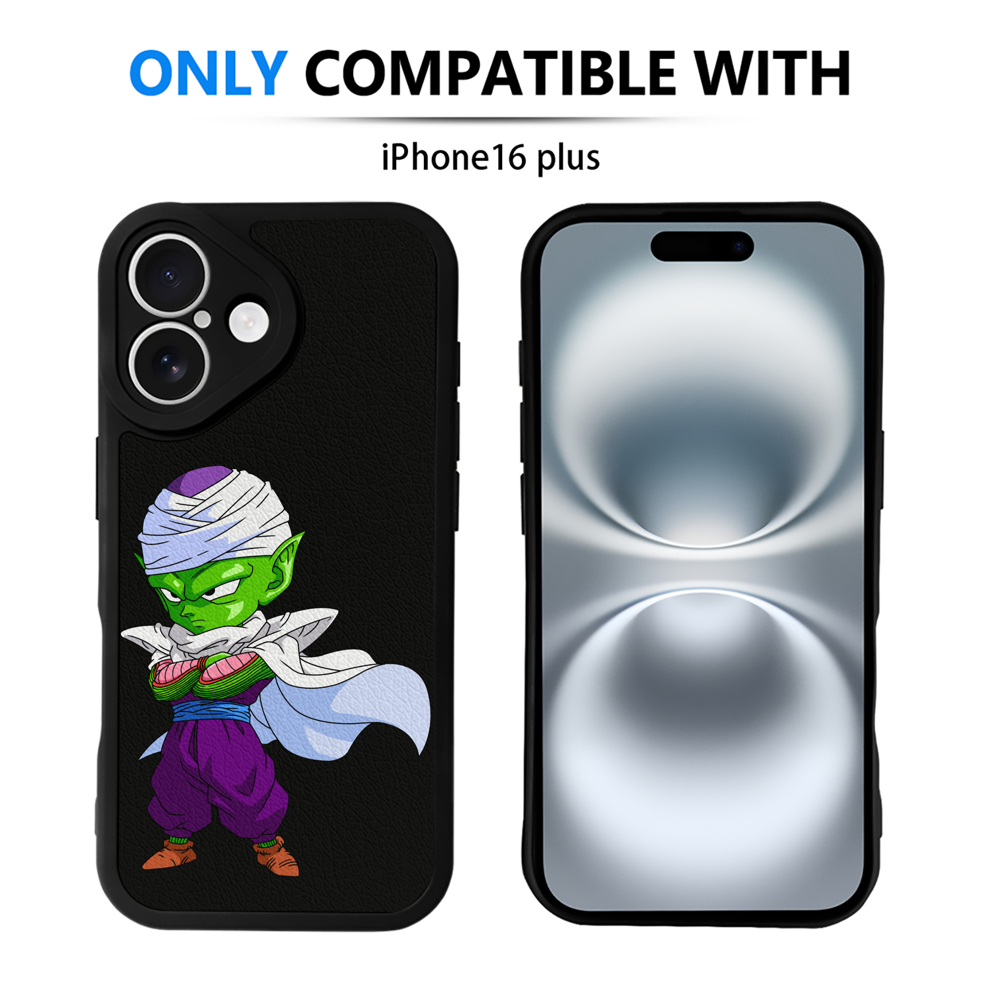 （画像用） ドラゴンボール ピッコロ DRAGON BALL Piccolo 【iPhone 16シリーズ対応】シリコンスマホケース（レザー調） 材質：シリコン